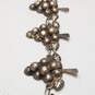 Sterling Silver Vintage Grape Cluster 7.5" Bracelet 20.8g image number 3