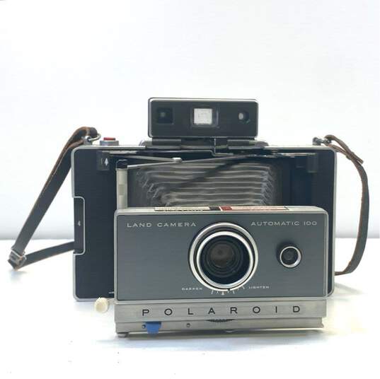 Vintage Polaroid Lot of 2 Land Cameras Automatic 100 & 103 Instant Camera image number 4