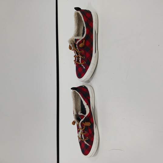 Sperry Buffalo Plaid Womens Shoes SIze 9m image number 2