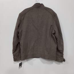 Michael Kors Taupe Wool Blend Zip Front Jacket Men's Size L alternative image
