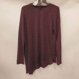 APT 9 Women Purple Sequin Sweater XL NWT alternative image