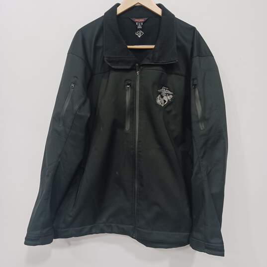 Tru-Spec Men's Black Softshell Jacket Size 3XL image number 1