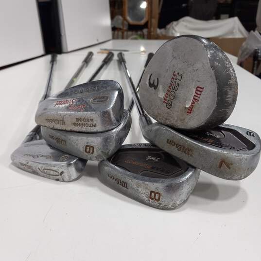 Bundle of Six Assorted Wilson Golf Clubs image number 2