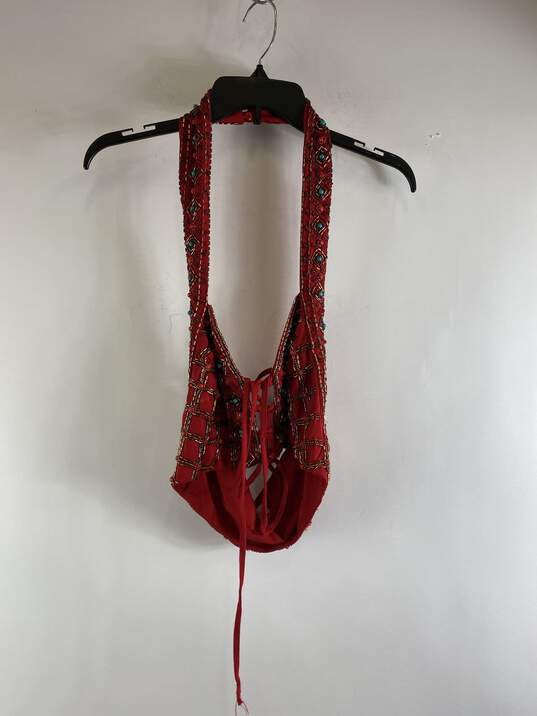 Tobi Women 2pc Red Sequin Skirt Set S/P image number 4