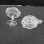 Bundle of 2 Clear Cut Crystal Dishes image number 3