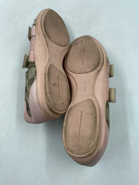 Authentic Gucci GG Pink Velcro Sneaker W 9.5B image number 8