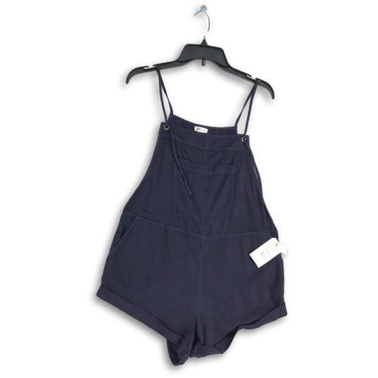NWT Billabong Womens Navy Blue Sleeveless Wild Pursuit One-Piece Romper Size L image number 1
