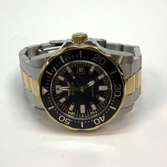 Designer Invicta 15030 Stainless Steel Round Dial Quartz Analog Wristwatch image number 2