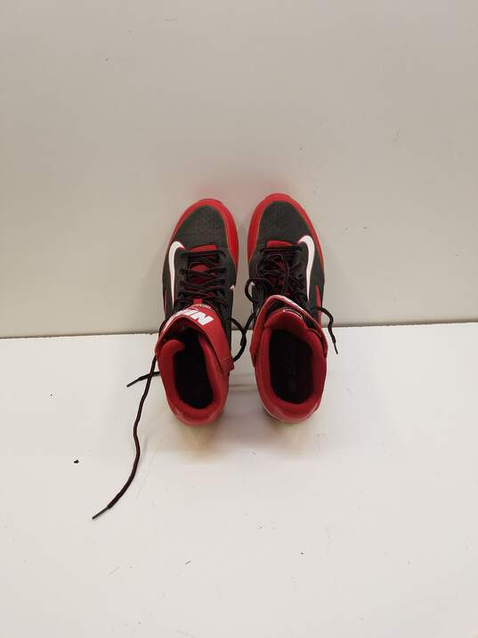 Nike Alpha Huarache 4 Keystone Baseball Cleats Red, Black, White 634626-016 Size 11.5 image number 6