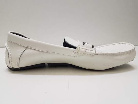 Calvin Klein Morrie White Driving Loafers Shoes Men's Size 12 M image number 3