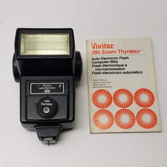 Lot of 4 Assorted Vivitar Camera Flashes image number 2