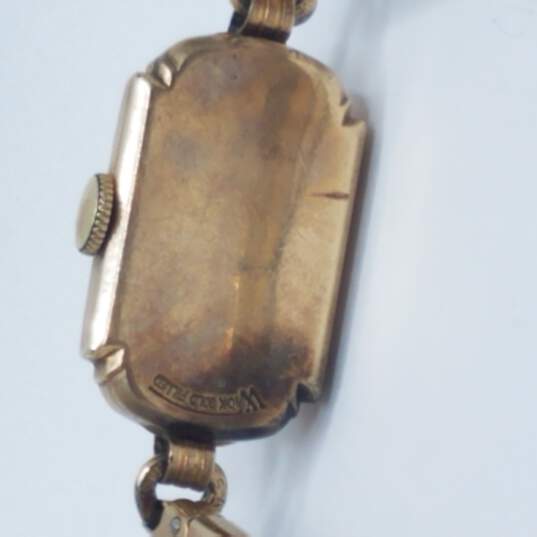 Elgin 10k Gold Filled Vintage Automatic Manual Wind Watch image number 7