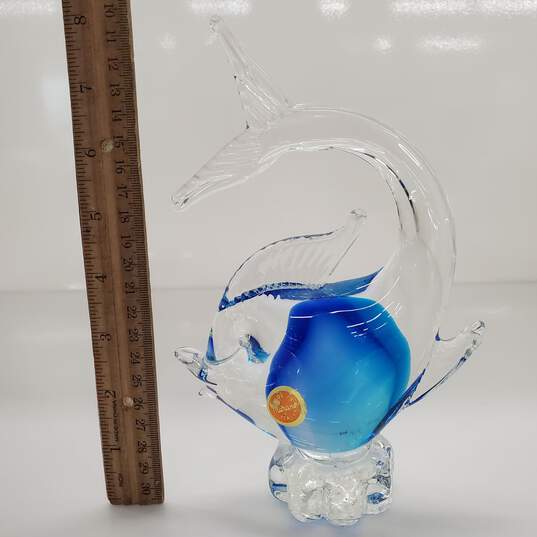 Murano Italy Glass Art Decorative Paperweight Figurine 8inches image number 2