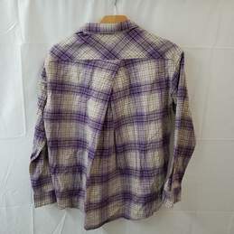 PuPatagonia Shirt Women’s Size M Purple Flannel Plaid Brush Creek Ranch alternative image