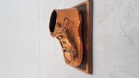Vintage Bronze Baby Shoe image number 2