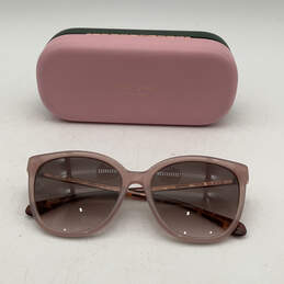 Womens 140 Pink Full Rim Gradient Cat Eye Sunglasses With Case