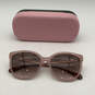 Womens 140 Pink Full Rim Gradient Cat Eye Sunglasses With Case image number 1