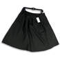 NWT Womens Black Pleated Back Zip Regular Fit Short A-Line Skirt Size 14 image number 1