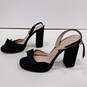 Kate Spade NY Briana Black Velvet Feel Sparkle Platform Block Heels Size 9M image number 2