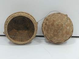 Woven Lidded Storage Basket alternative image