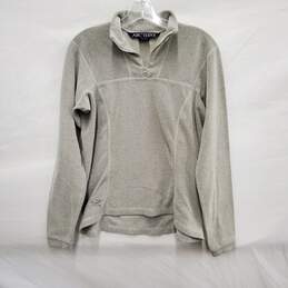 Arc'Teryx WM's Light Gray Fleece Half Zip Pullover Size MM