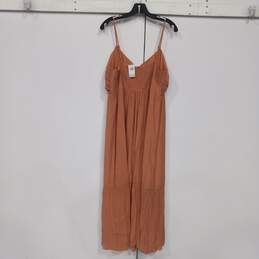Abercrombie & Fitch Women's Burnt Orange Sleeveless Maxi Dress Size XL with Tag alternative image