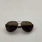 Womens Brown Lens Burgundy Full Rim Round Prescription Sunglasses With Case image number 2