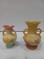 Pair of Hull Multicolor Ceramic Art Vases image number 3