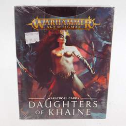 Warhammer 40K Warscroll- Daugthers of Khaine Cards W/ WarCry Pack- ALL Sealed alternative image