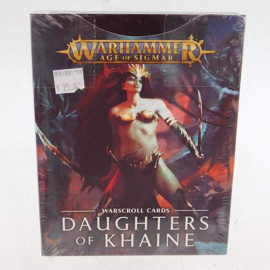 Warhammer 40K Warscroll- Daugthers of Khaine Cards W/ WarCry Pack- ALL Sealed image number 2