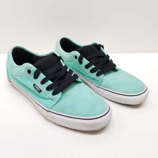 Vans Off The Wall Low Canvas Trainers Green/Gum US 11 image number 3