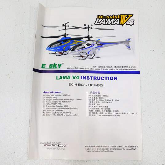 Lama V4 RC Electric Micro Helicopter IOB image number 8