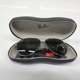 Ray-Ban Carbon Fibre Gunmetal Polarized Sunglasses RB8313