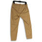 Womens Tan Flat Front Slash Pocket Straight Leg Chino Pants Size 27 image number 2