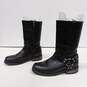 Men's Black Harley Davidson Boots Size 9 1.2 image number 2