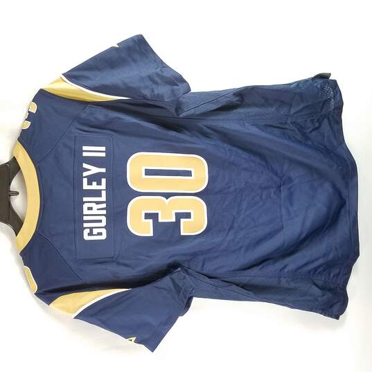 NFL Nike  Todd Gurley #30 Children Blue Super bowl Shirt XXL image number 2