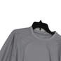 Mens Gray Long Sleeve Crew Neck Regular Fit Pullover T-Shirt Size XL image number 3
