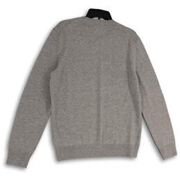 NWT Mens Gray Crew Neck Long Sleeve Knitted Pullover Sweater Size Medium alternative image