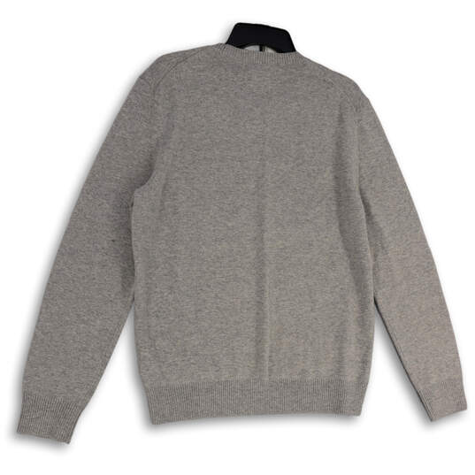 NWT Mens Gray Crew Neck Long Sleeve Knitted Pullover Sweater Size Medium image number 2
