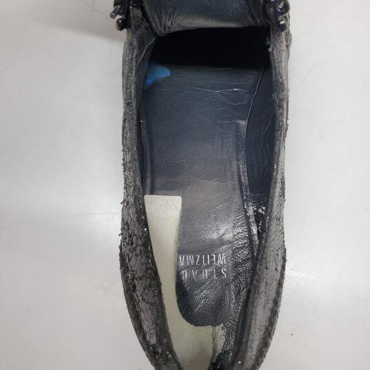 Stuart Weitzman Men's Black Dress Shoes Made in Spain For Repair image number 6