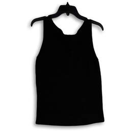 NWT Womens Black Sleeveless Scoop Neck Pullover Tank Top Size Small alternative image