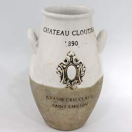 Unbranded Decorative Chateau Cloutier Earthenware Urn w/ Handles