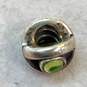 Designer Pandora 925 ALE Sterling Silver Green Peridot Eye Beaded Charm image number 4