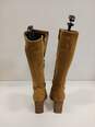 Women's Candies Tan Knee High Brown Boots Faux Suede Sz 7.5M image number 4