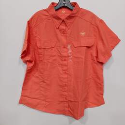 Boy Scouts of America Women's Pink Button-Up Shirt Size 2XL