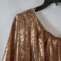 Aidan Women's Gold Sequin Dress SZ 10 NWT image number 3