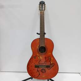 Yamaha Classical Acoustic Guitar With Stickers And Drawing