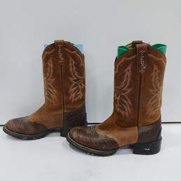 Tony Lama Women's Brown Cowboy Boots Size 6B alternative image