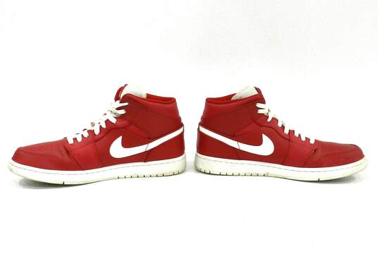 Jordan 1 Retro Mid Gym Red White Men's Shoe Size 10.5 image number 6