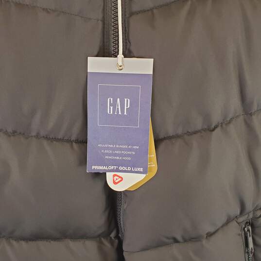Gap Women Black Puffer Vest XL NWT image number 3